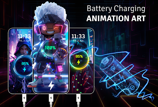 Battery Charger Animation Art PC