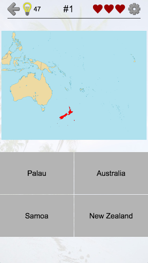 Australian States and Oceania