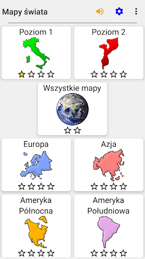 Mapy wszystkich krajów - Quiz