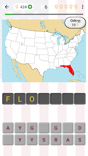 Stany USA - Quiz o geografii PC