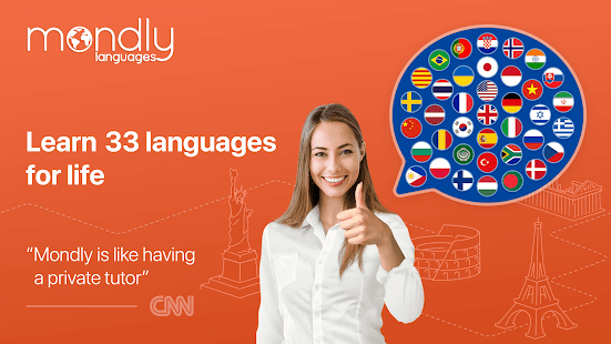 Learn 33 Languages Free - Mondly