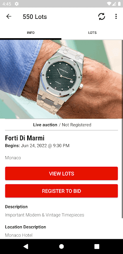 Antiquorum Auction Live পিসি