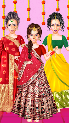 Indian Wedding Dress-up الحاسوب