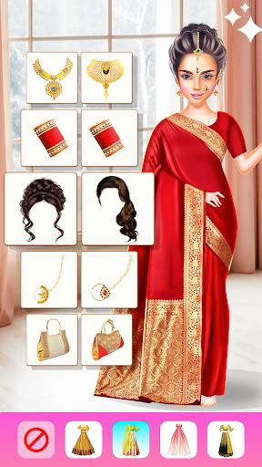 Indian Wedding Dress-up الحاسوب