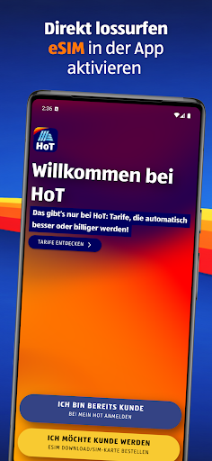 Mein HoT: eSIM & SIM-Tarife PC