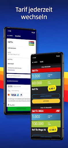 Mein HoT: eSIM & SIM-Tarife PC