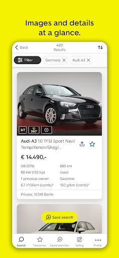 AutoScout24: Buy & sell cars الحاسوب