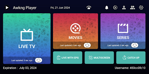 Awkng IPTV Player M3u & Xtream
