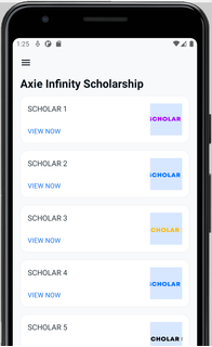 Axie Infinity scholarship