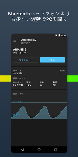 AudioRelay: Wi-Fi音声ストリーミング PC版