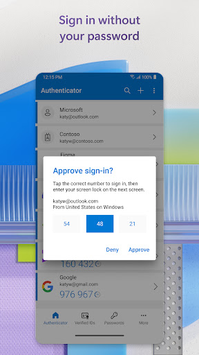 komputer Microsoft Authenticator