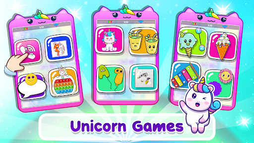 Unicorn phone mobile toy games