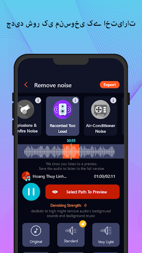 Remove noise: Reduce noise mp3 پی سی