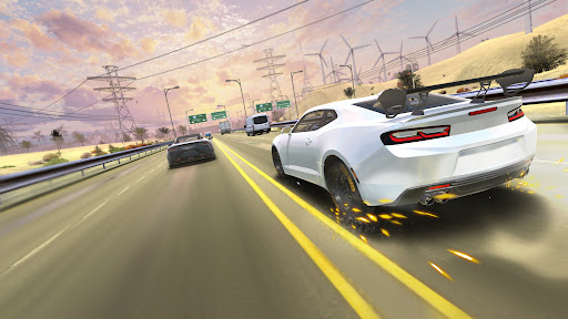 Traffic Driving Car Simulation الحاسوب