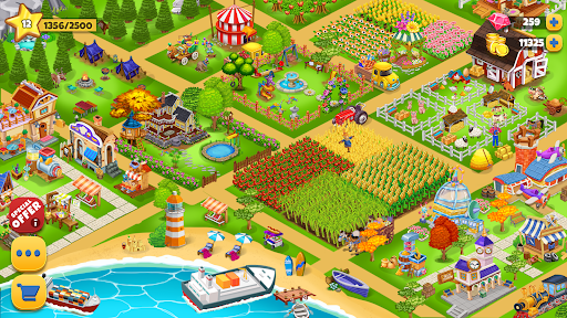 Farm Day Farming Offline Games الحاسوب