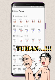 Stiker Meme Tuman - WAStickerApps PC
