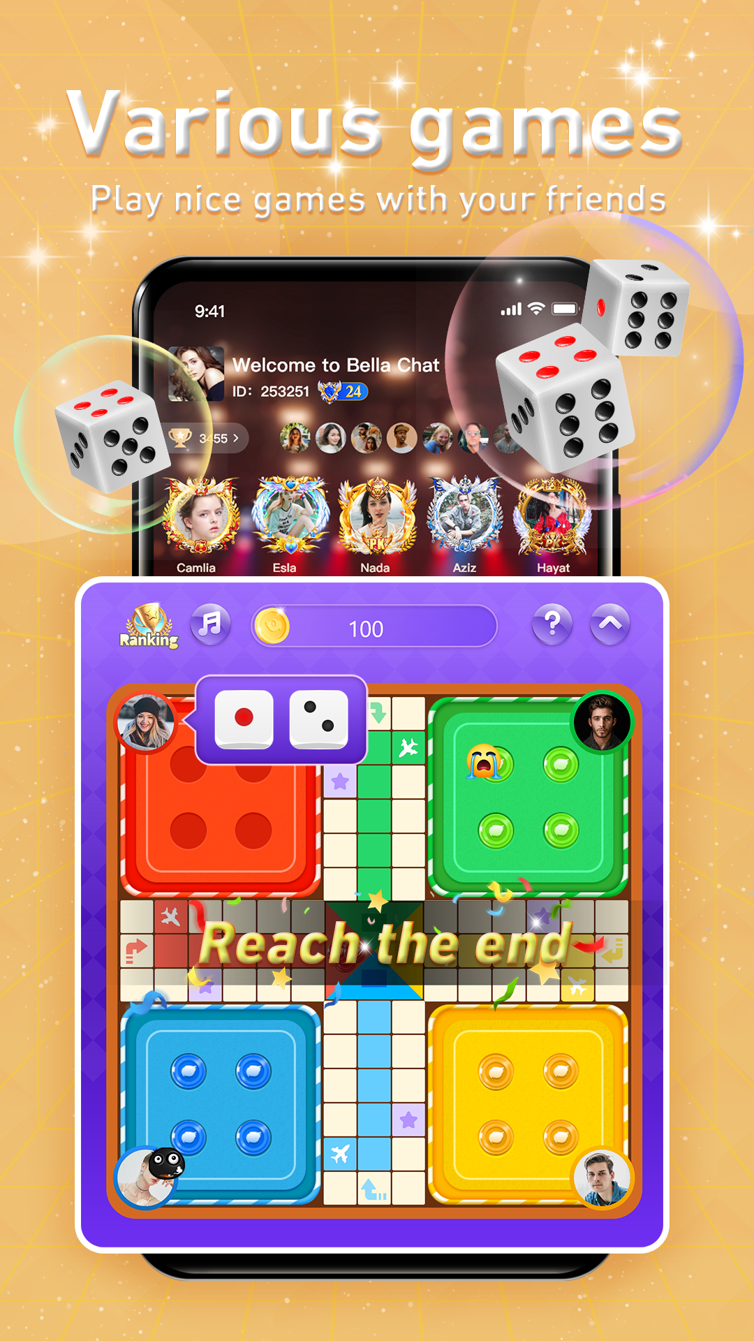 Bella Chat - Group Voice Chat Rooms الحاسوب