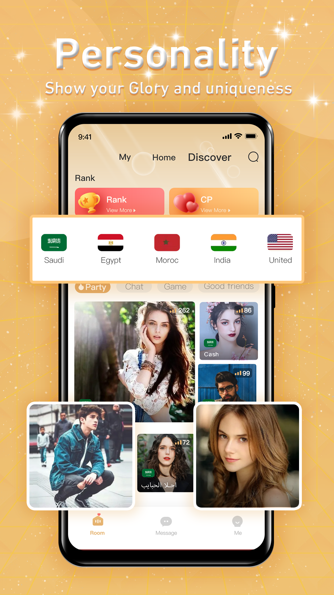 Bella Chat - Group Voice Chat Rooms الحاسوب