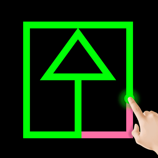 Rysunek linią-Brak lift Puzzle