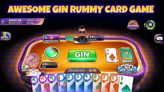 Download Gin Rummy Stars - Card Game on PC with MEmu