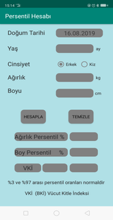 BEBEKLERDE PERSENTİL HESABI PC