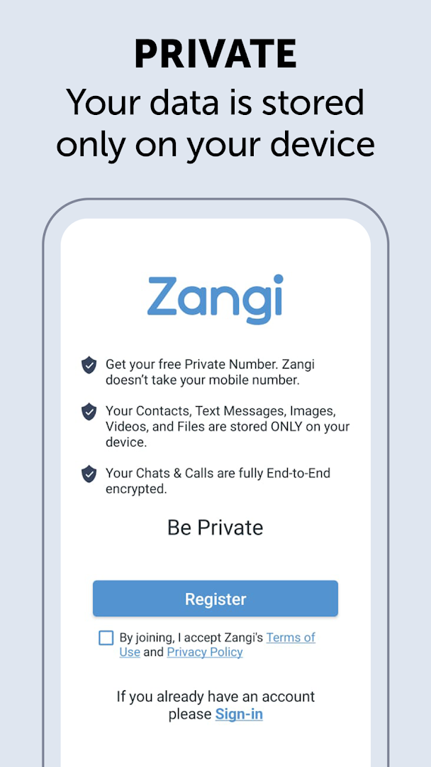 Zangi Private Messenger PC