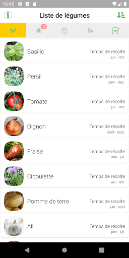 Planificateur de légumes PC