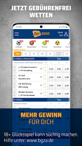 Bet3000 Sportwetten App PC