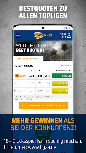 Bet3000 Sportwetten App PC