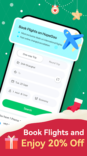 HopeGoo: Book Flights, Hotels PC