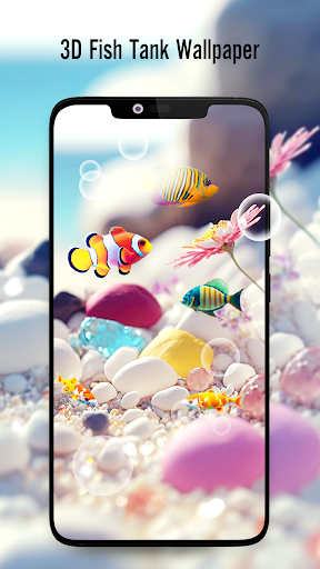 Fish On Screen 3D Wallpaper PC