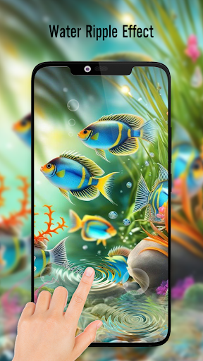 Fish On Screen 3D Wallpaper PC