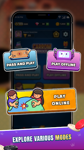 komputer Carrom Board - Disc Pool Game