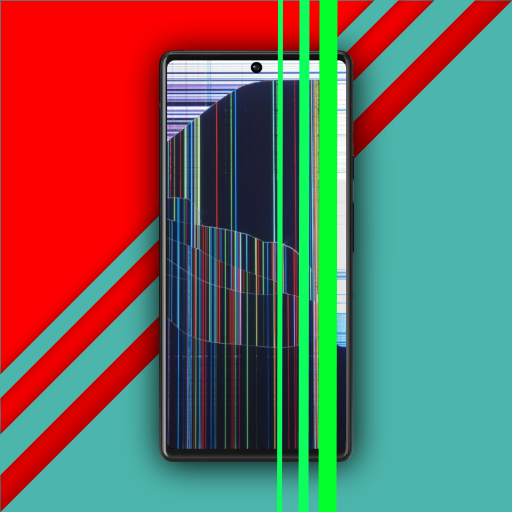 komputer Screen prank: broken lcd joke