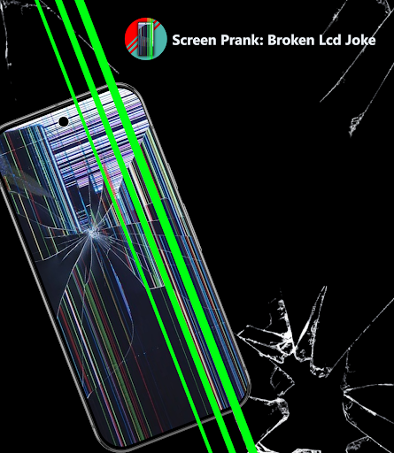 komputer Screen prank: broken lcd joke