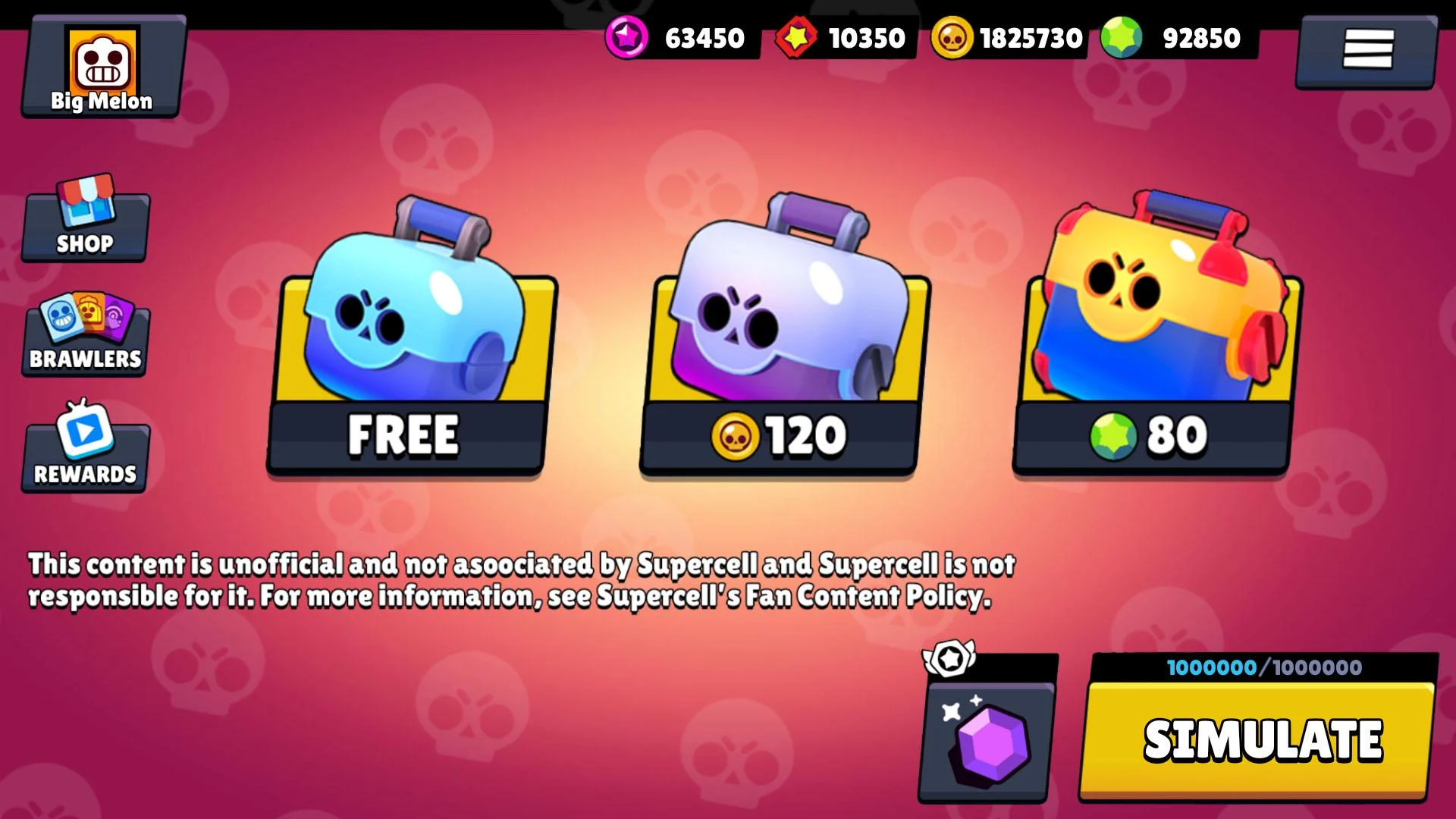 Box Simulator for Brawl Stars PC
