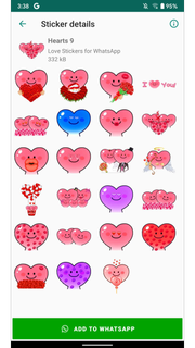 Love Emojis Stickers الحاسوب