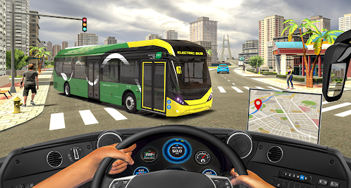 Electric Bus : City Bus Games PC