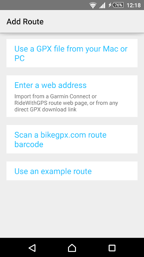 BikeGPX - Free cycle navigator PC