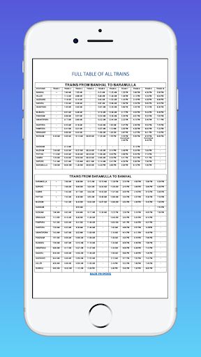 Kashmir Train Timings PC