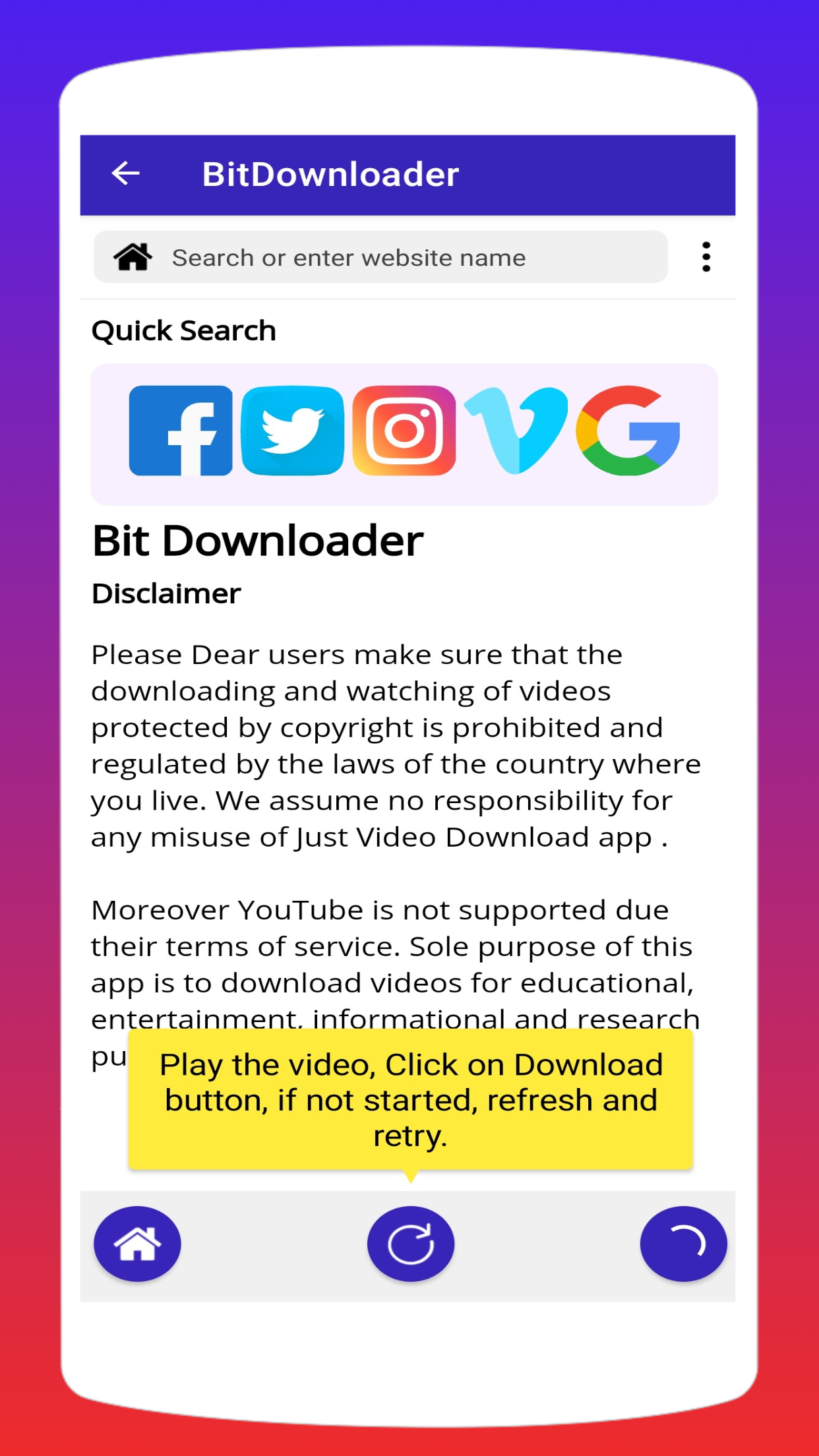 Bitdownloader - Video Download PC