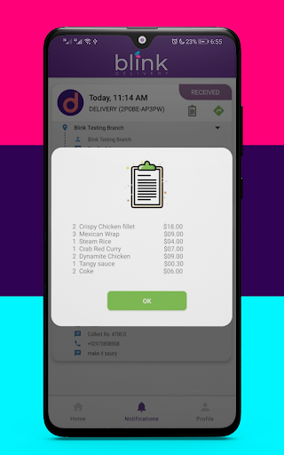 Blink Delivery پی سی