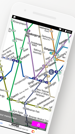 Seoul Metro Map Tourist Guide PC