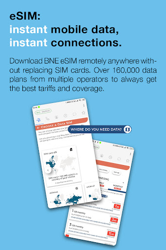 BNESIM: eSIM, Voice, Room, VPN PC