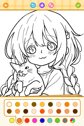 Cute Color: เกมระบายสีอนิเมะ PC