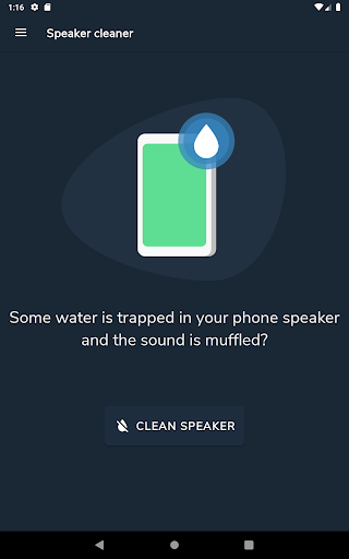 Speaker cleaner - Remove water