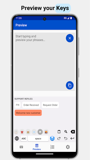 LazyBoard-لوحة مفاتيح العبارات الحاسوب