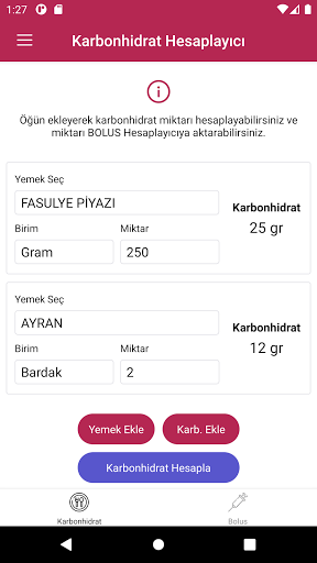 Karbonhidrat-Bolus Hesaplayıcı PC