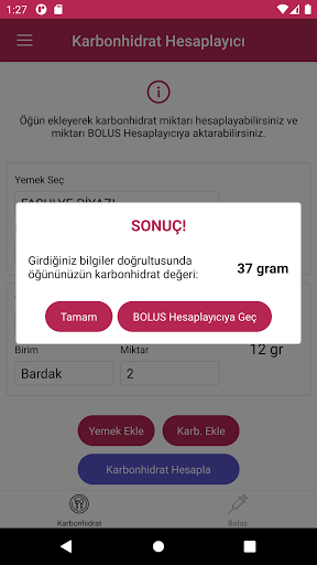 Karbonhidrat-Bolus Hesaplayıcı PC
