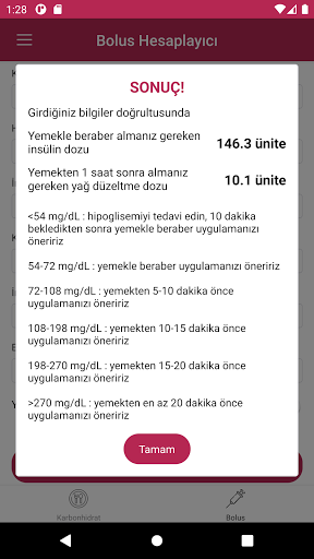 Karbonhidrat-Bolus Hesaplayıcı PC